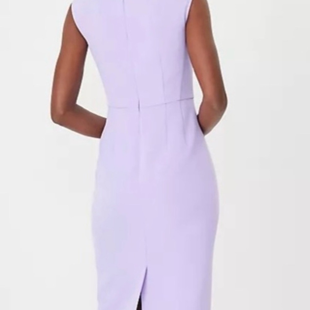 Ann Taylor Lavender Square-Neck Sheath Dress - Picture 5 of 10